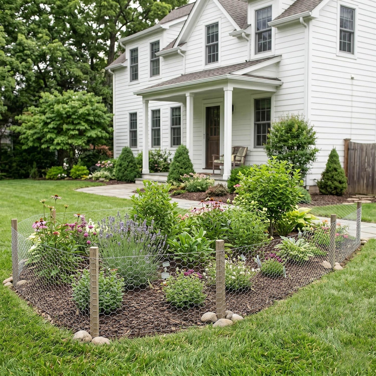 Rollo malla alambre galvanizado 13.7x236pulg valla jardín