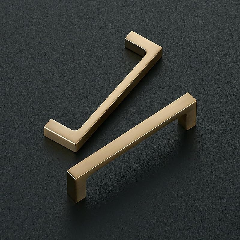 20 Manijas Cocina 3-3/4" Bronce Champán con Tornillos