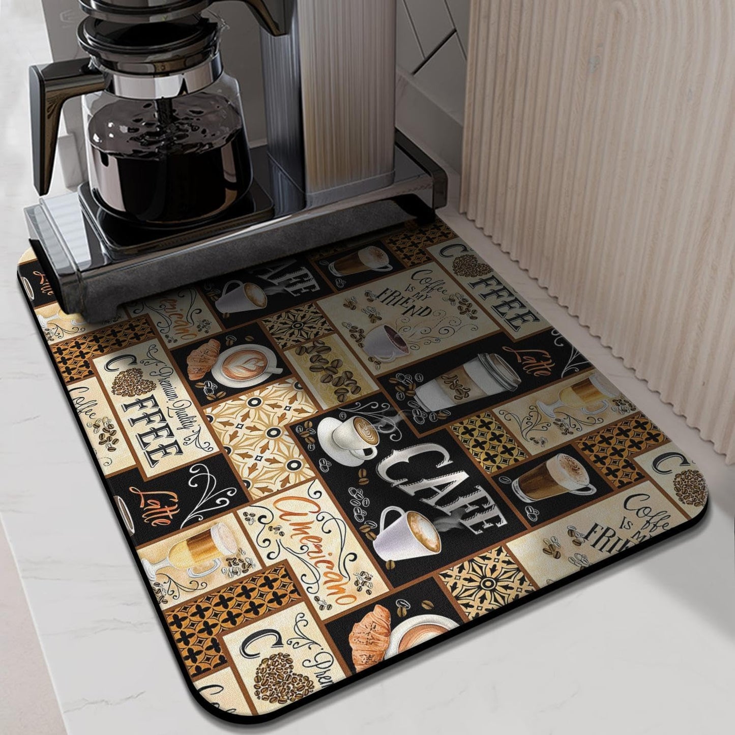 Alfombrillas silicona antideslizantes 24x18pulg cafetera