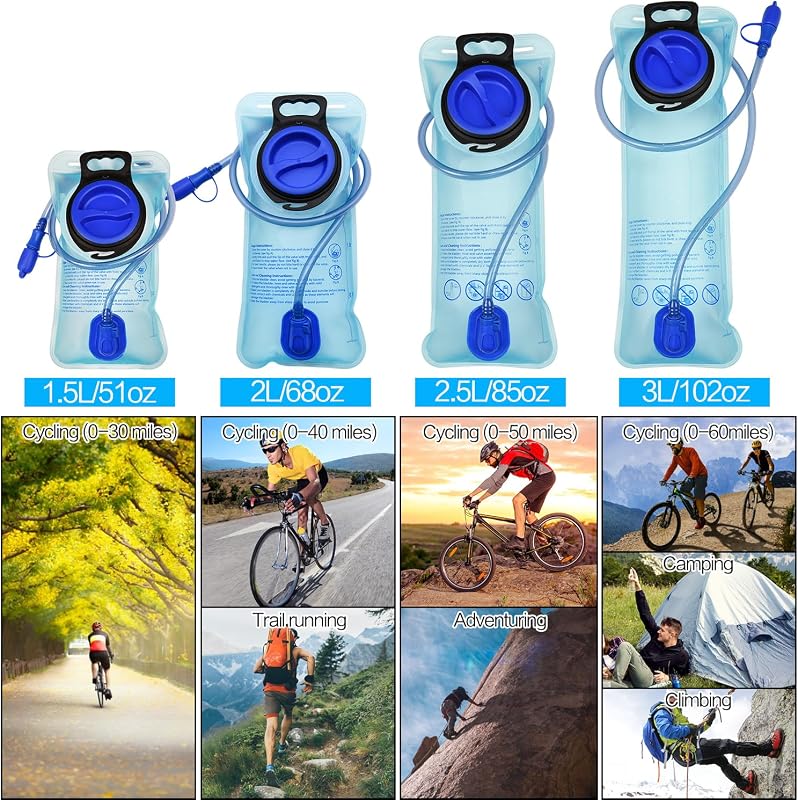 Bolsa hidratación 1.5-3l gran abertura para ciclismo