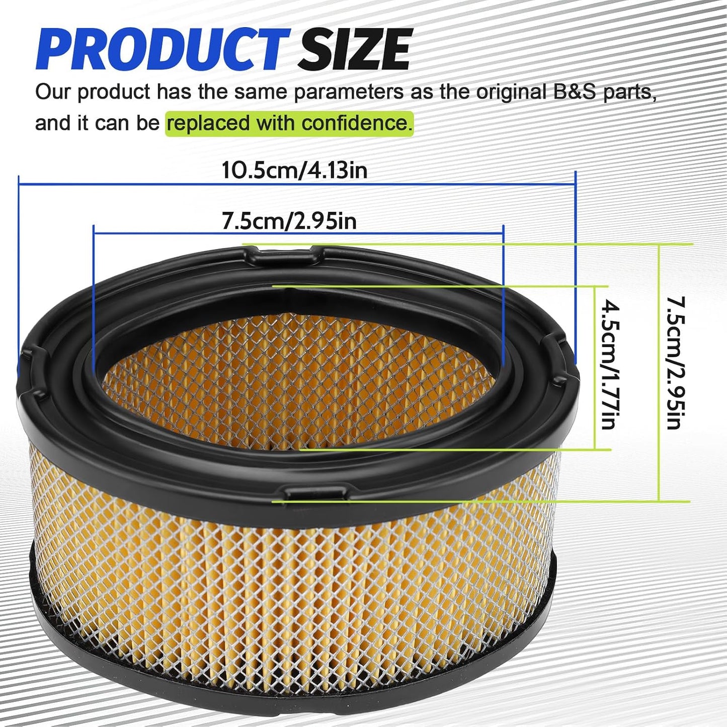 Filtro aire cortacésped Tecumseh HM70-100 7-10HP