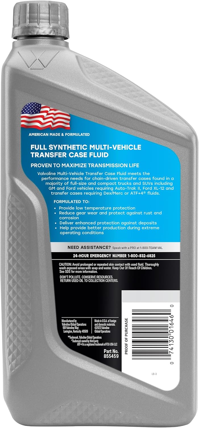 Fluido caja transferencia multi-vehículo 1qt
