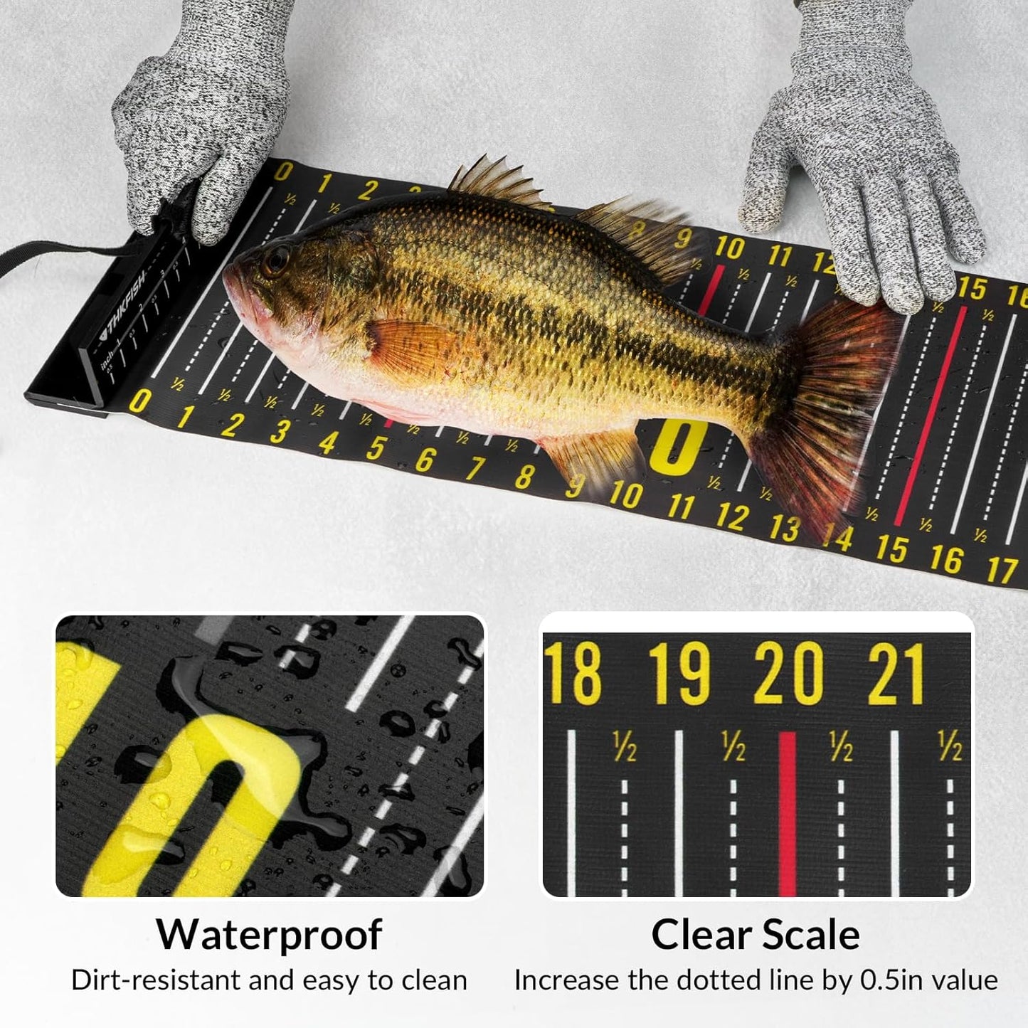 Regla pesca 53" plegable impermeable barco kayak