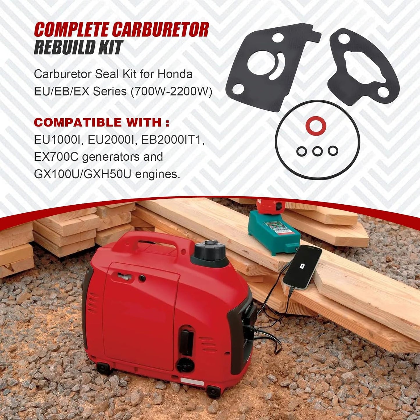 Kit reconstrucción carburador Honda EU2000i juntas