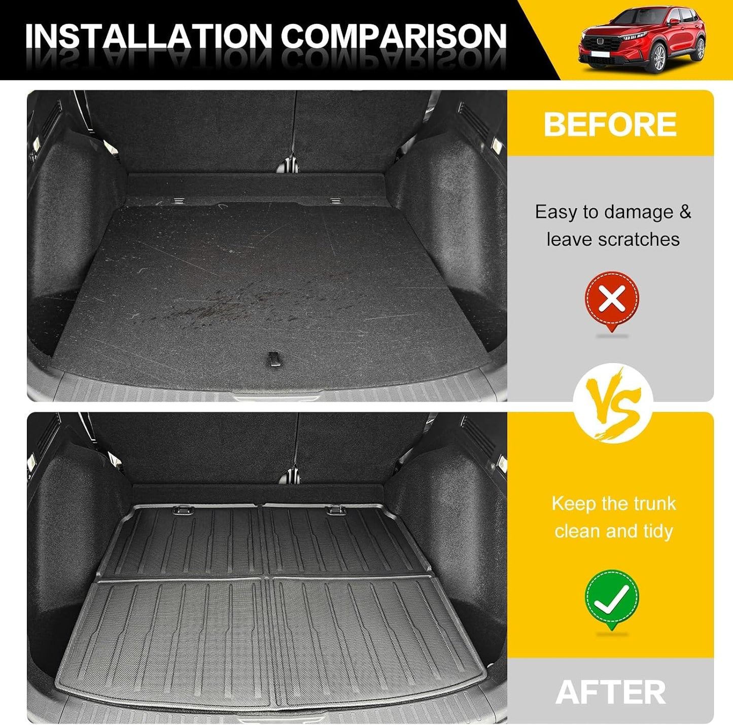 Alfombrilla carga trasera Honda CRV 2023-25 TPE antiderrap