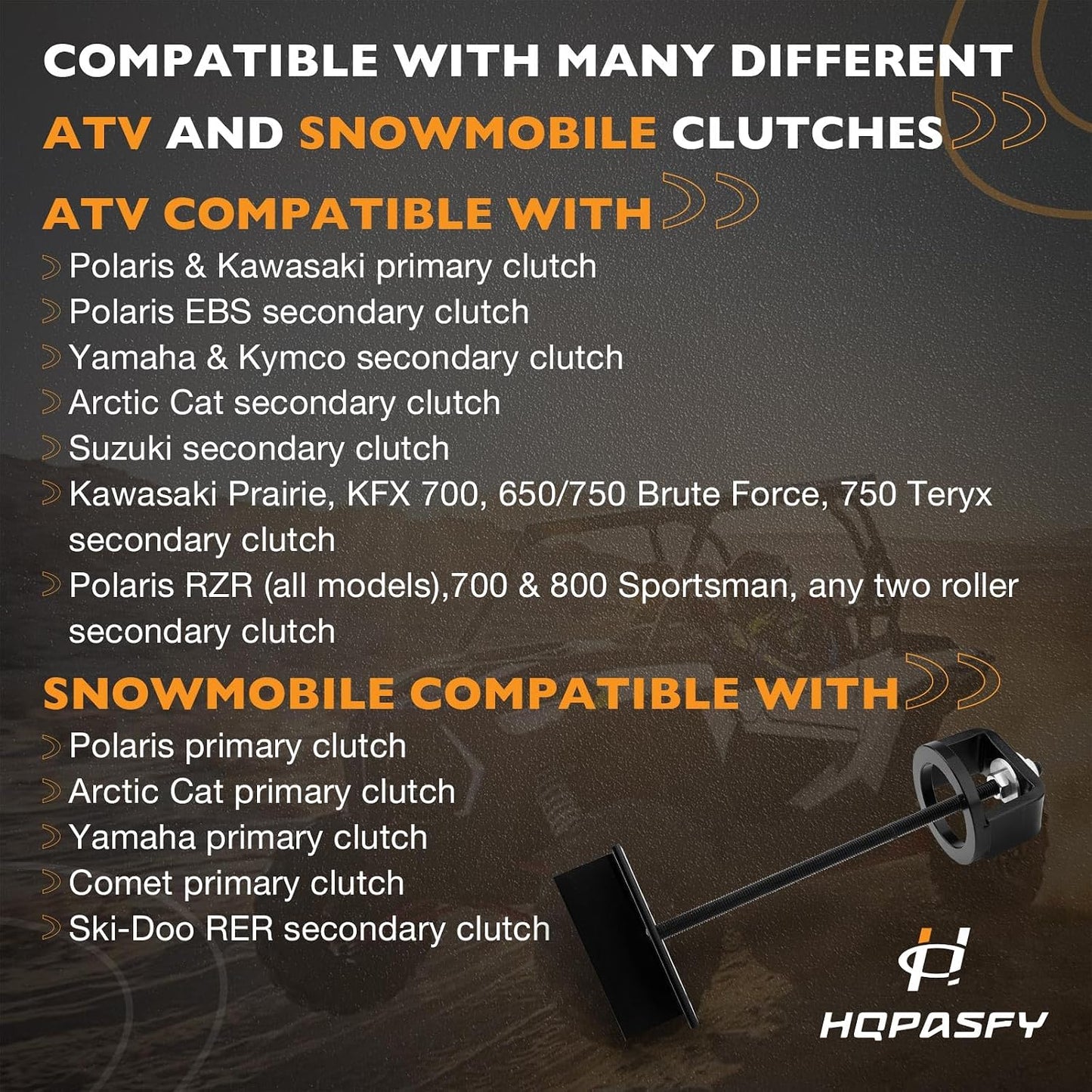 Herramienta compresión embrague moto nieve ATV UTV