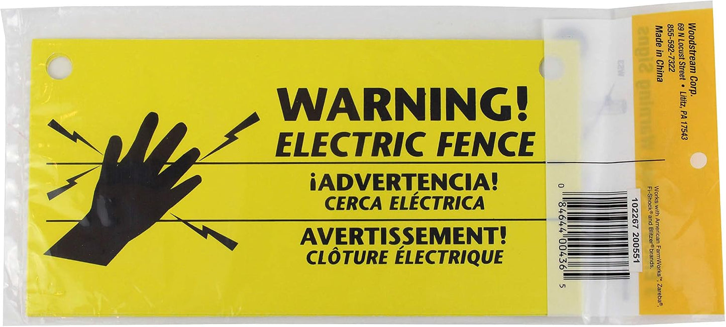 Pack 9 vallas eléctricas de advertencia