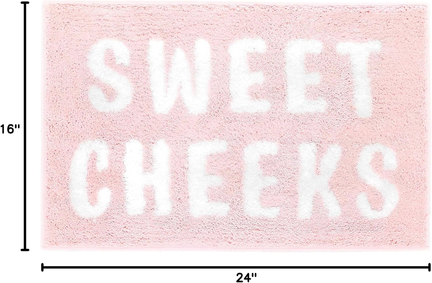 Tapete baño antideslizante rosa microfibra decoración