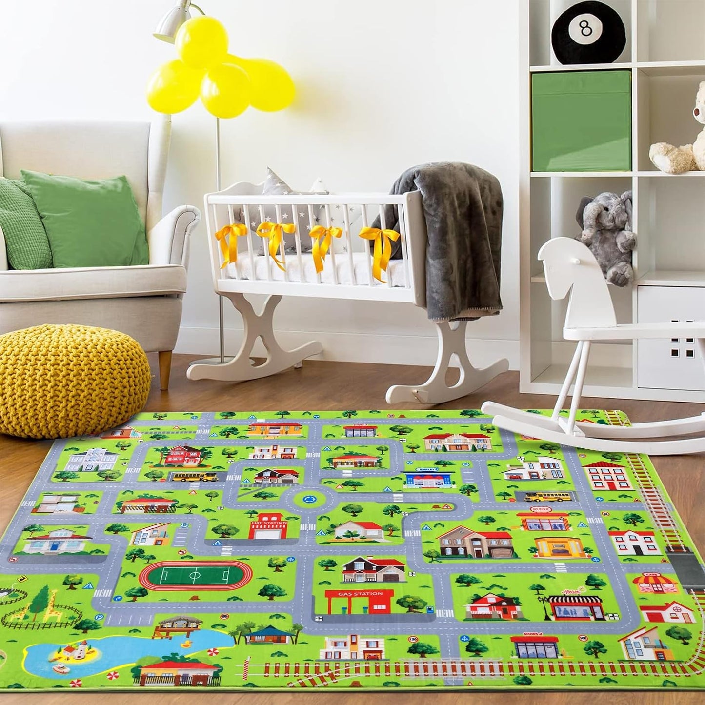 Alfombra set niños 8x10ft antiderrap educativa
