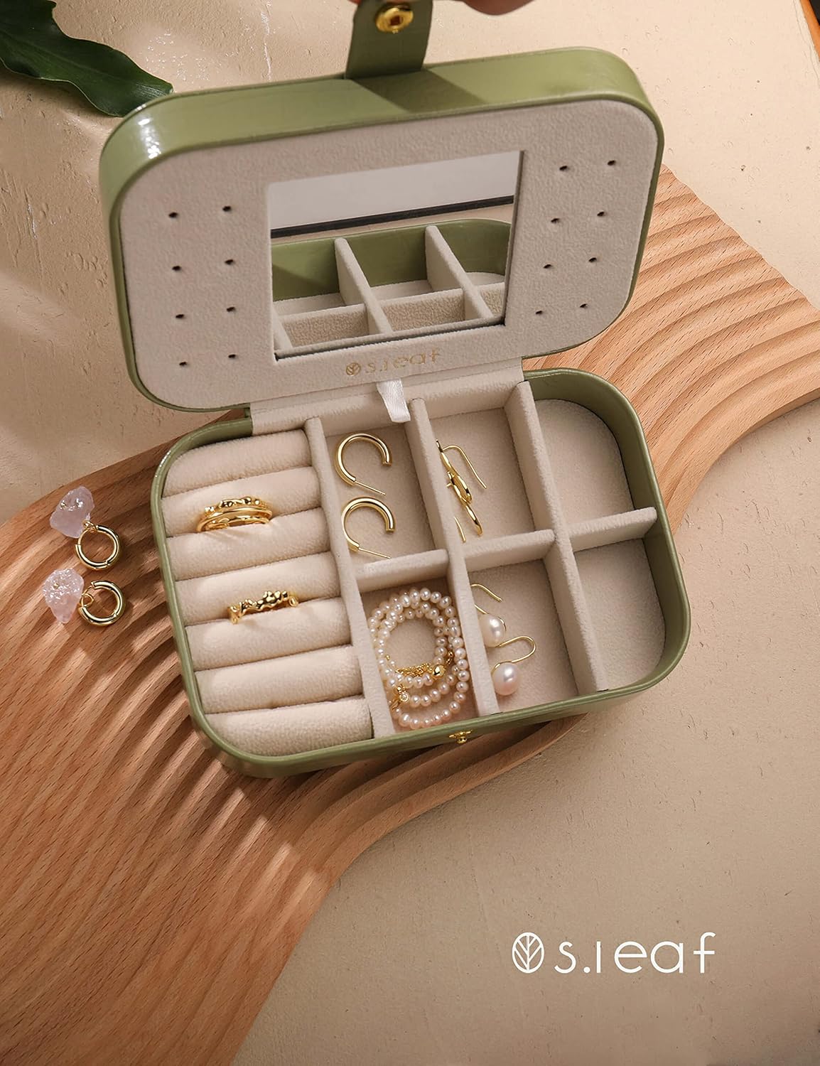 Caja organizadora joyas viaje para mujer regalo cumpleaños