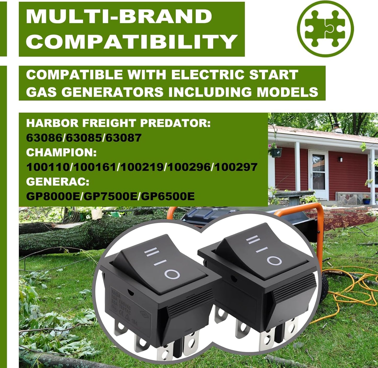 2 Interruptores encendido/apagado comp Harbor Freight