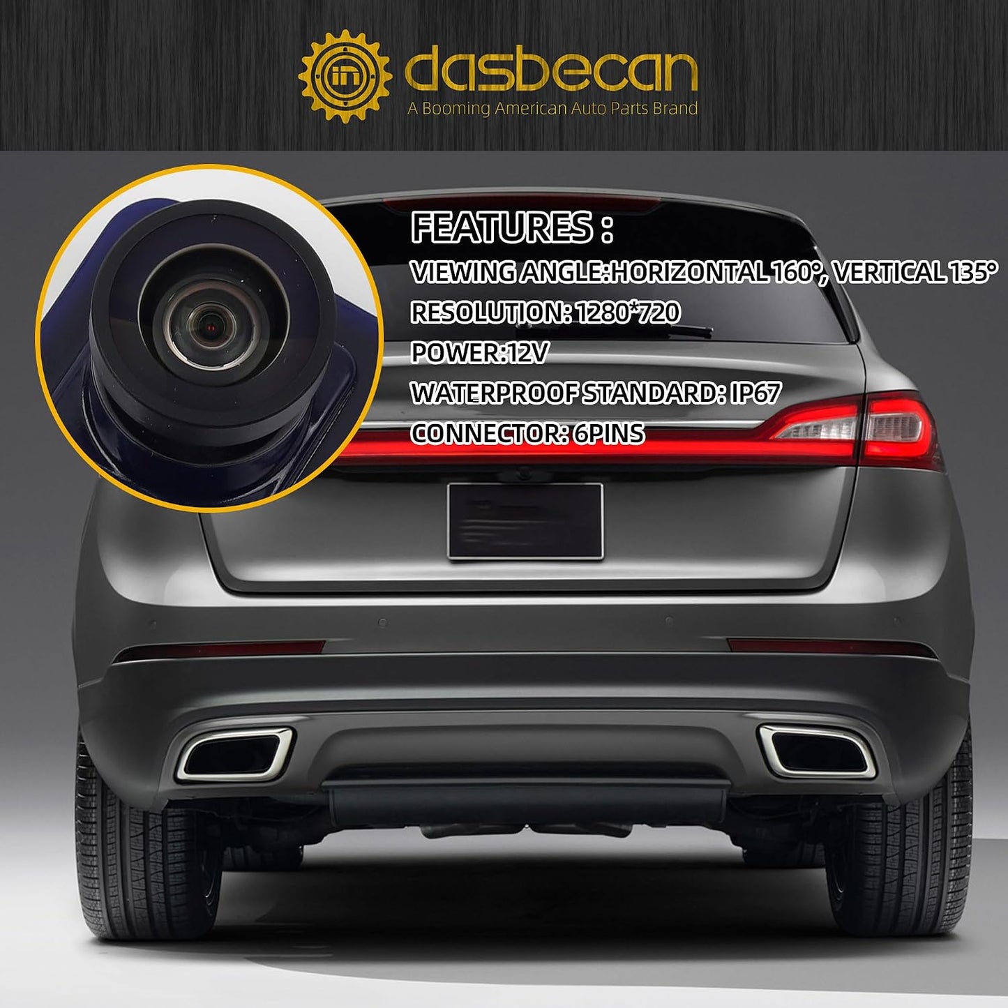 Cámara retrovisión comp Lincoln MKZ 13-16