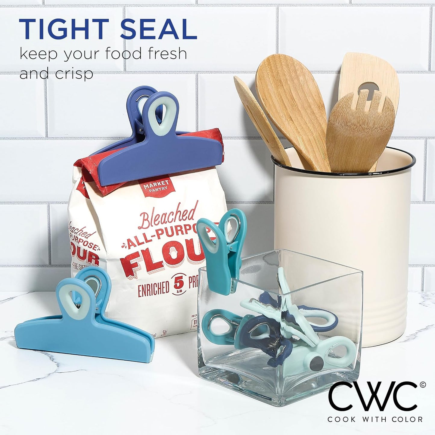 Clips magnéticos para refrigerador almacenamiento 8 pzas