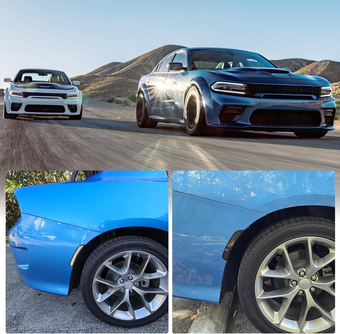 Luces LED laterales comp Dodge Charger 15-23 ahumado