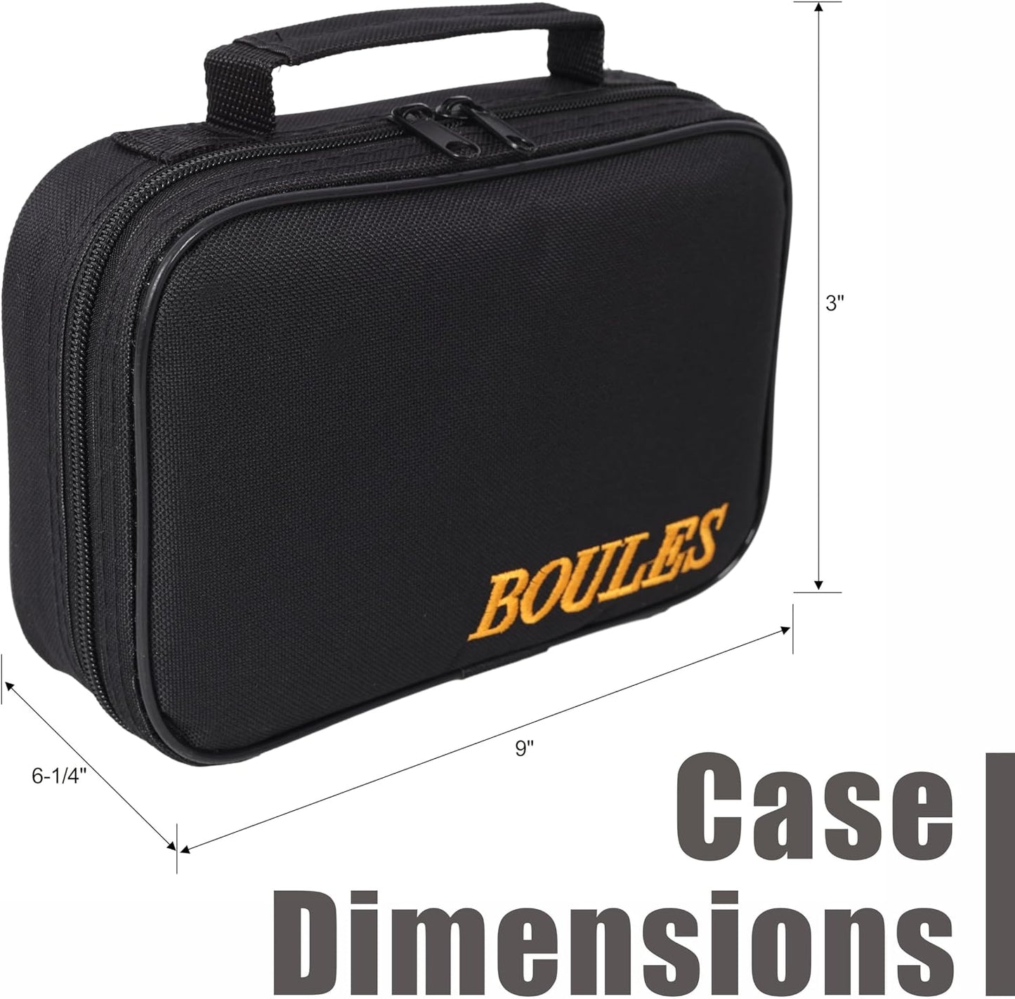 Set petanca 6 pzas metal oficial con bolsa para césped