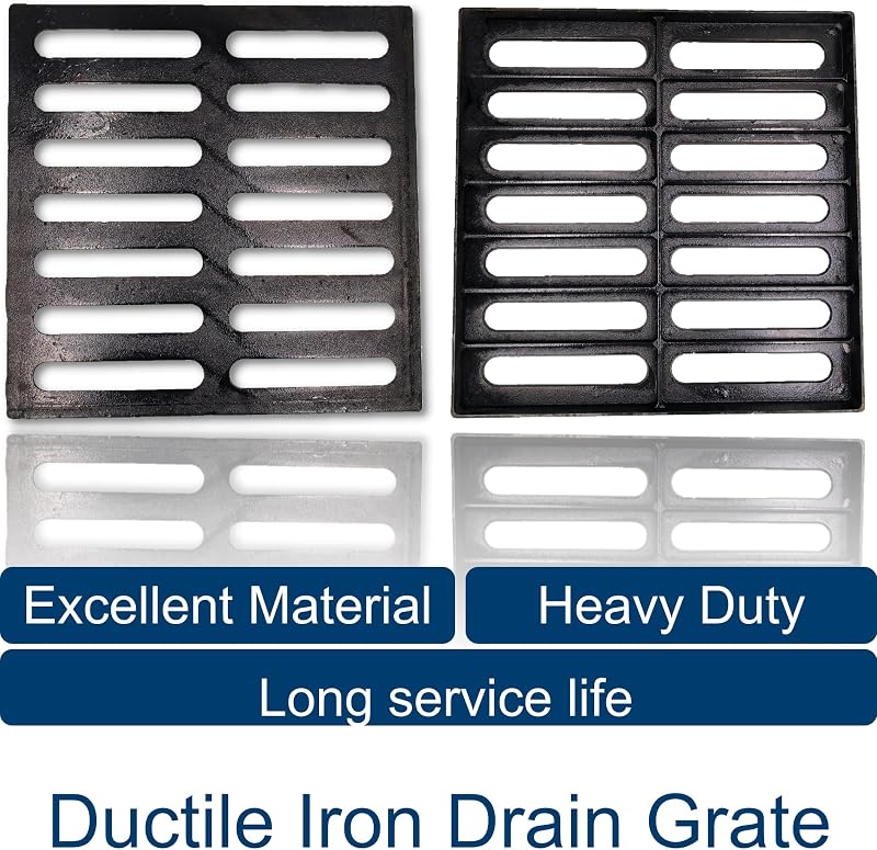 Rejilla drenaje hierro fundido 16x16" para lavabo Vodaland