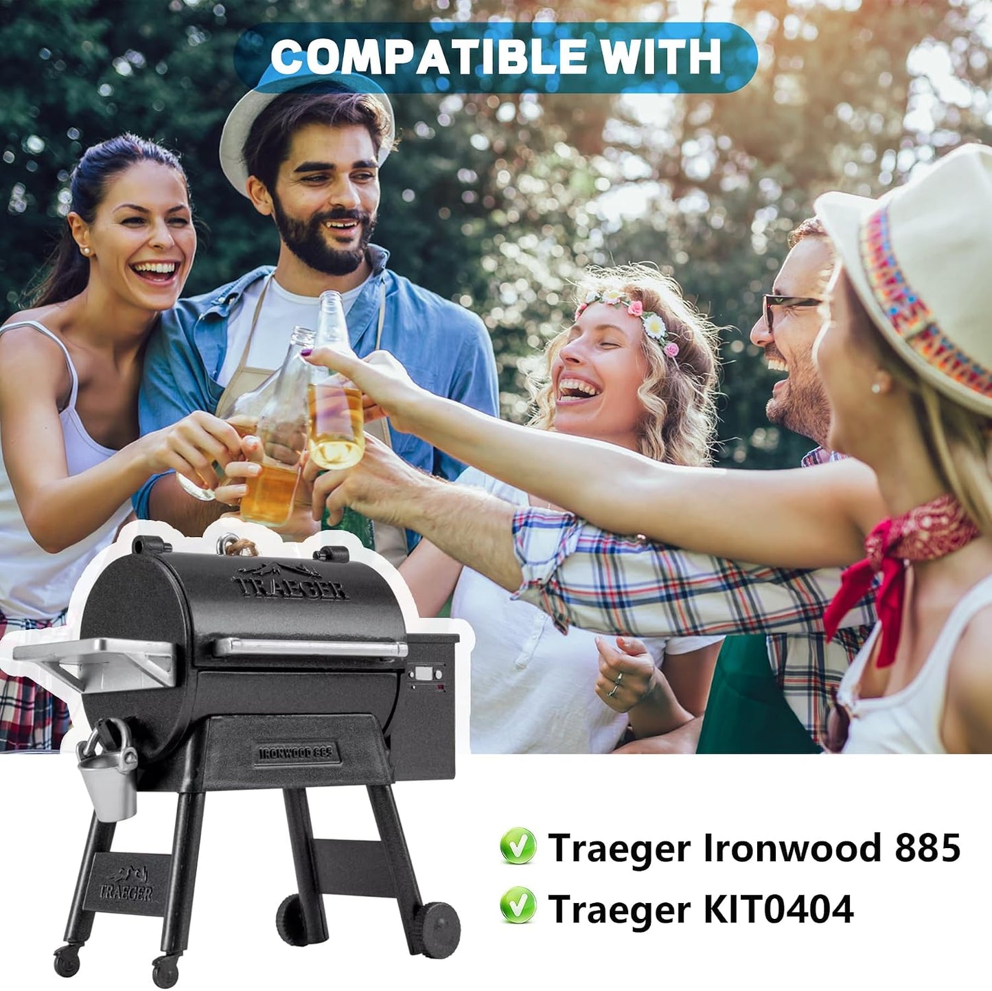 Bandeja goteo acero inox comp Traeger Ironwood 885