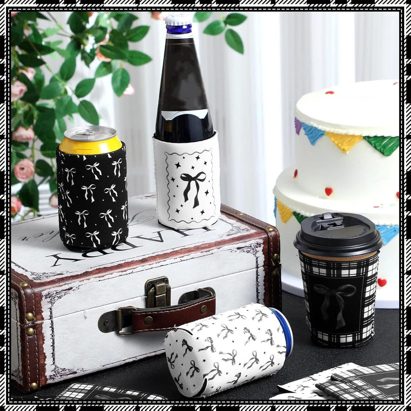 12 fundas neopreno para latas 12oz aislador bebidas