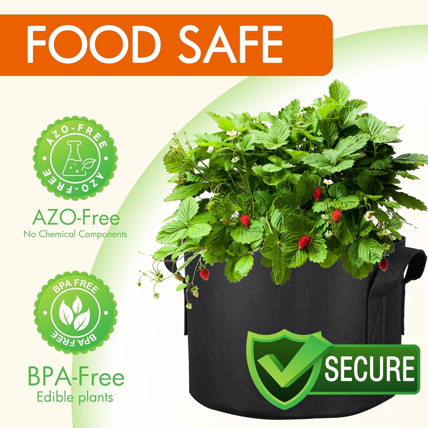 6 Pzas Bolsas Cultivo 1gal Telas Aireación con Asas