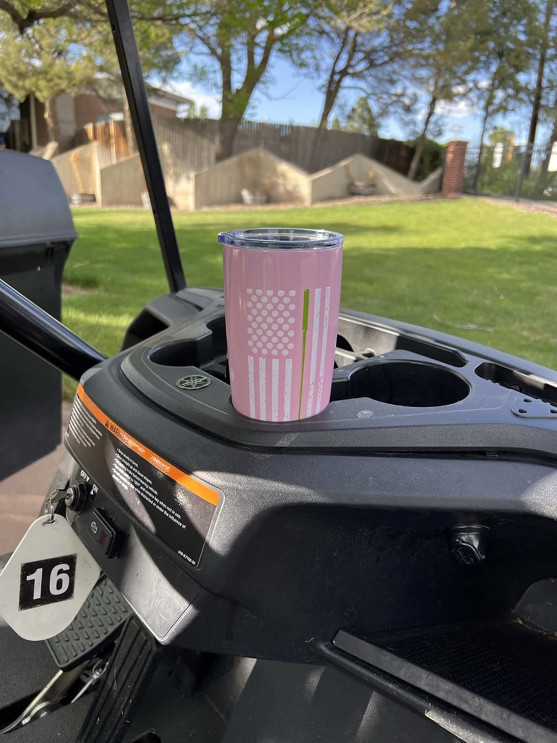Vaso acero inox golf con pelotas bandera USA