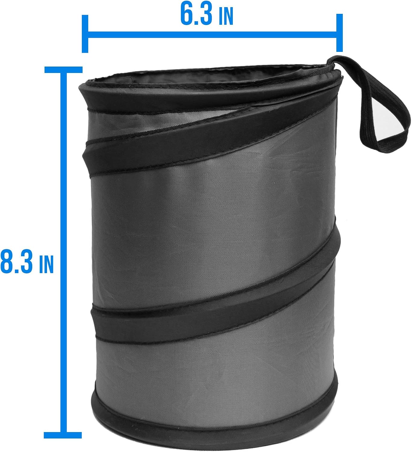 Contenedor basura plegable impermeable para auto SUV negro