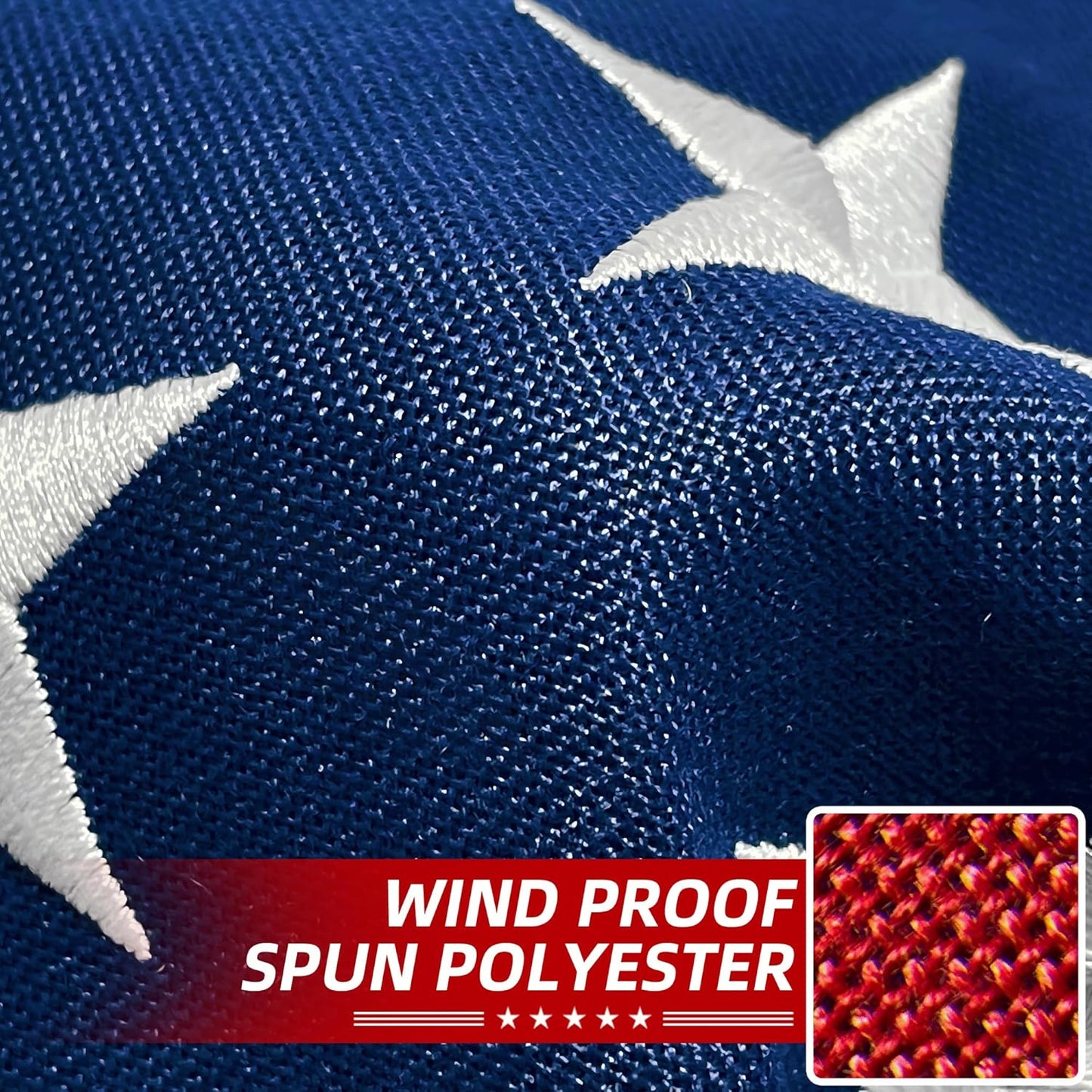 Bandera EE.UU. 3x5ft poliéster resistente exterior