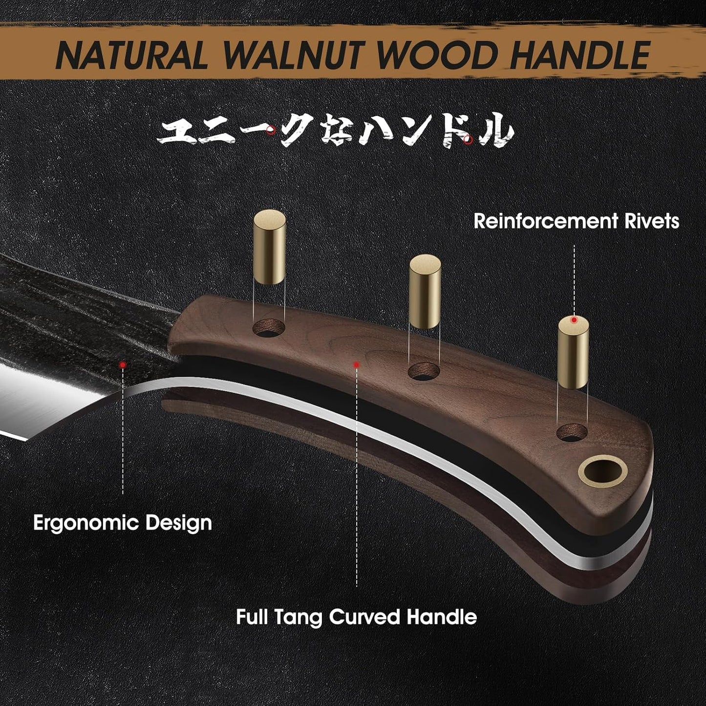 Cuchillo carnicero forjado 6pulg corte carne cocina