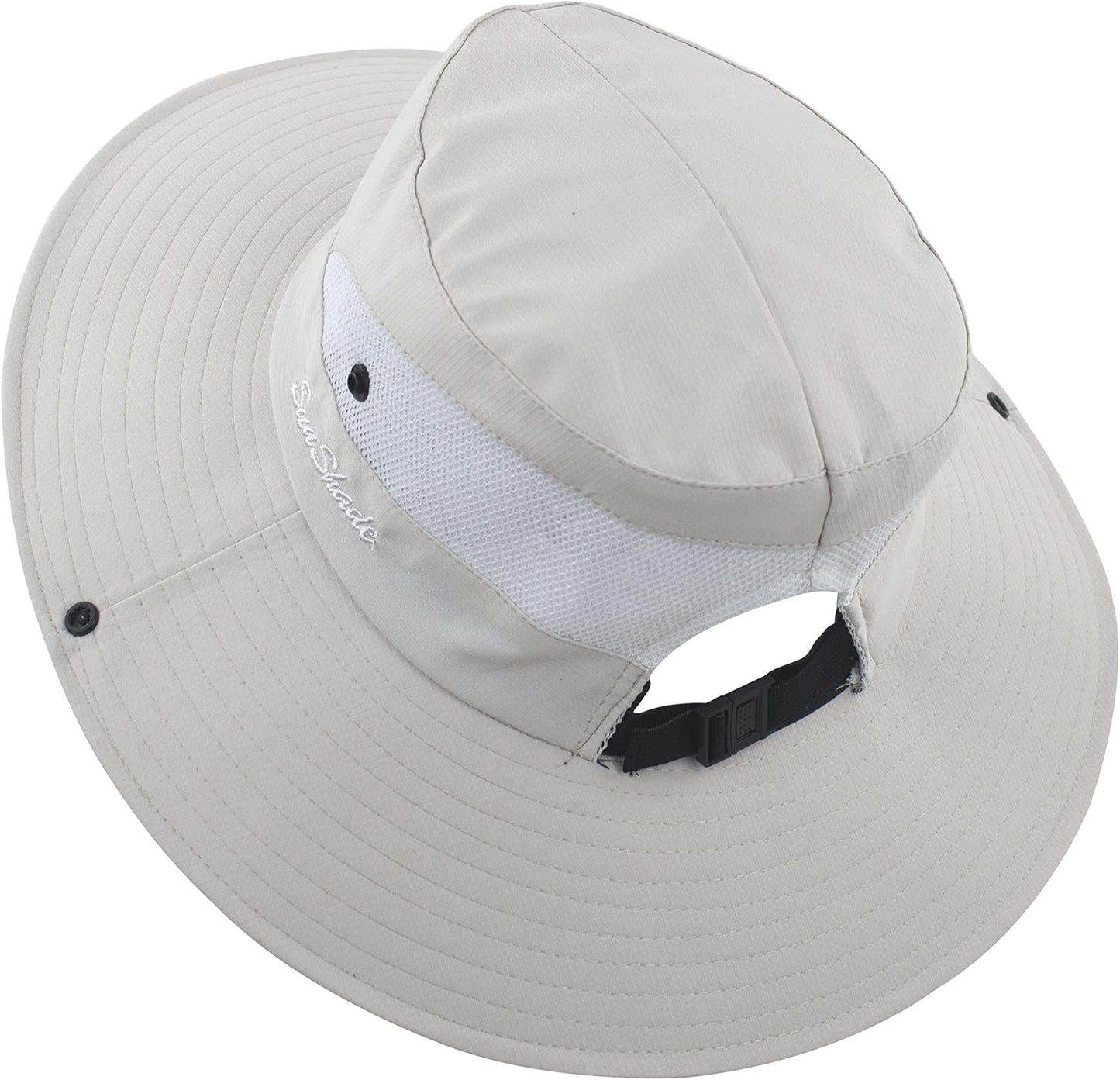 Gorro pesca mujer UV plegable borde ancho