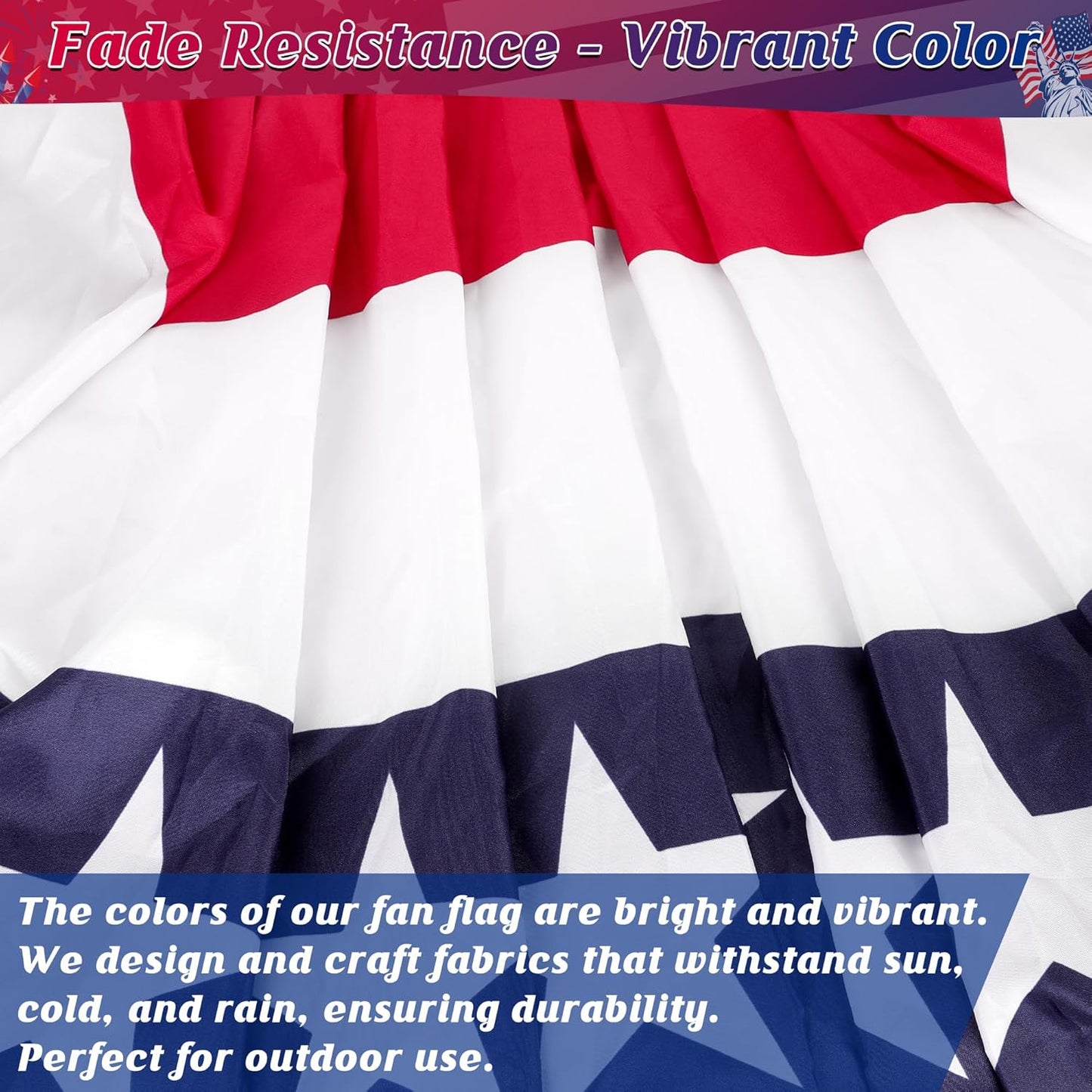 8 Banderines Patrióticos EE.UU. 2x4ft Rojo Blanco Azul