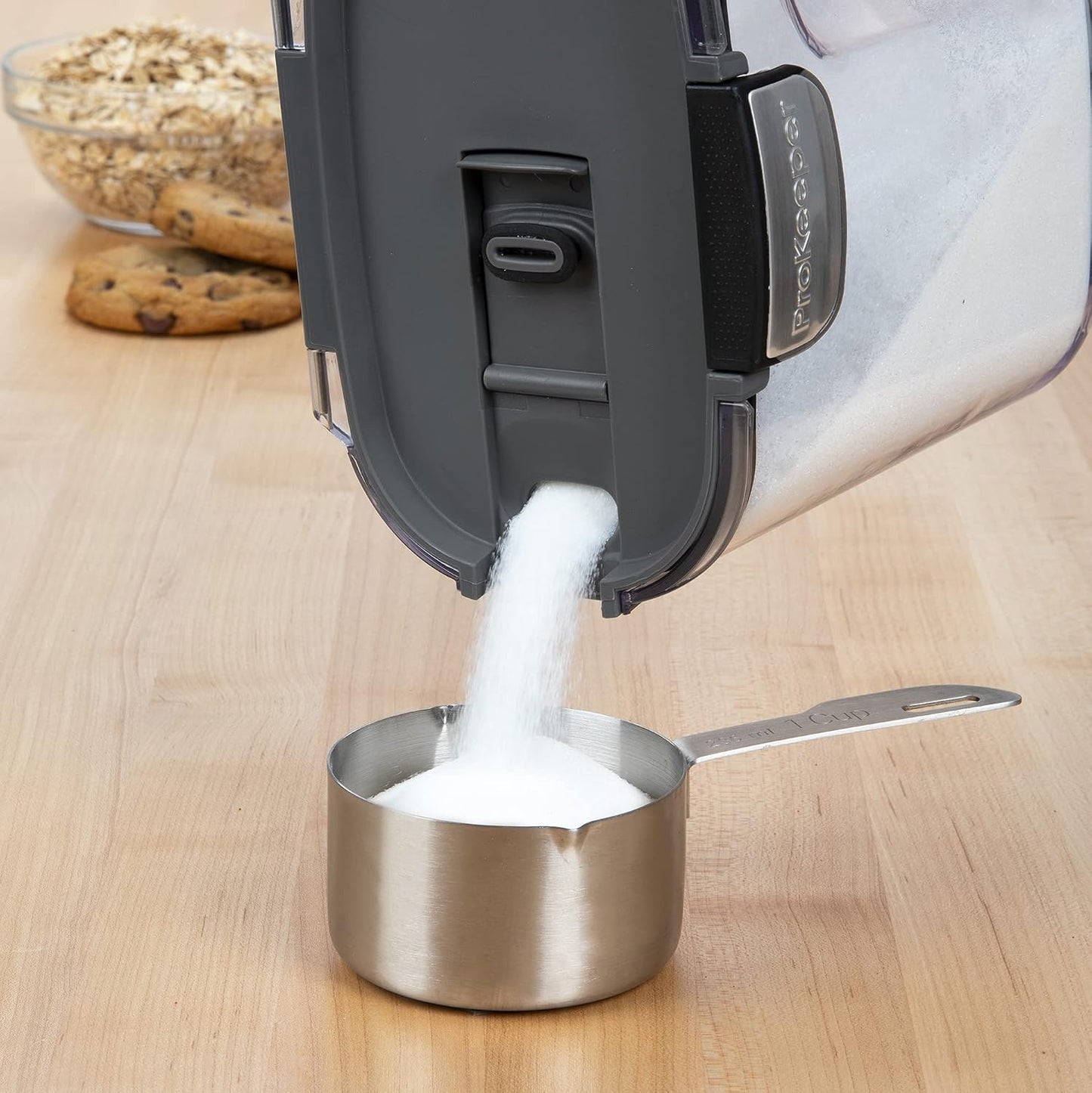 Set recipientes plástico transparente magnéticos panadería