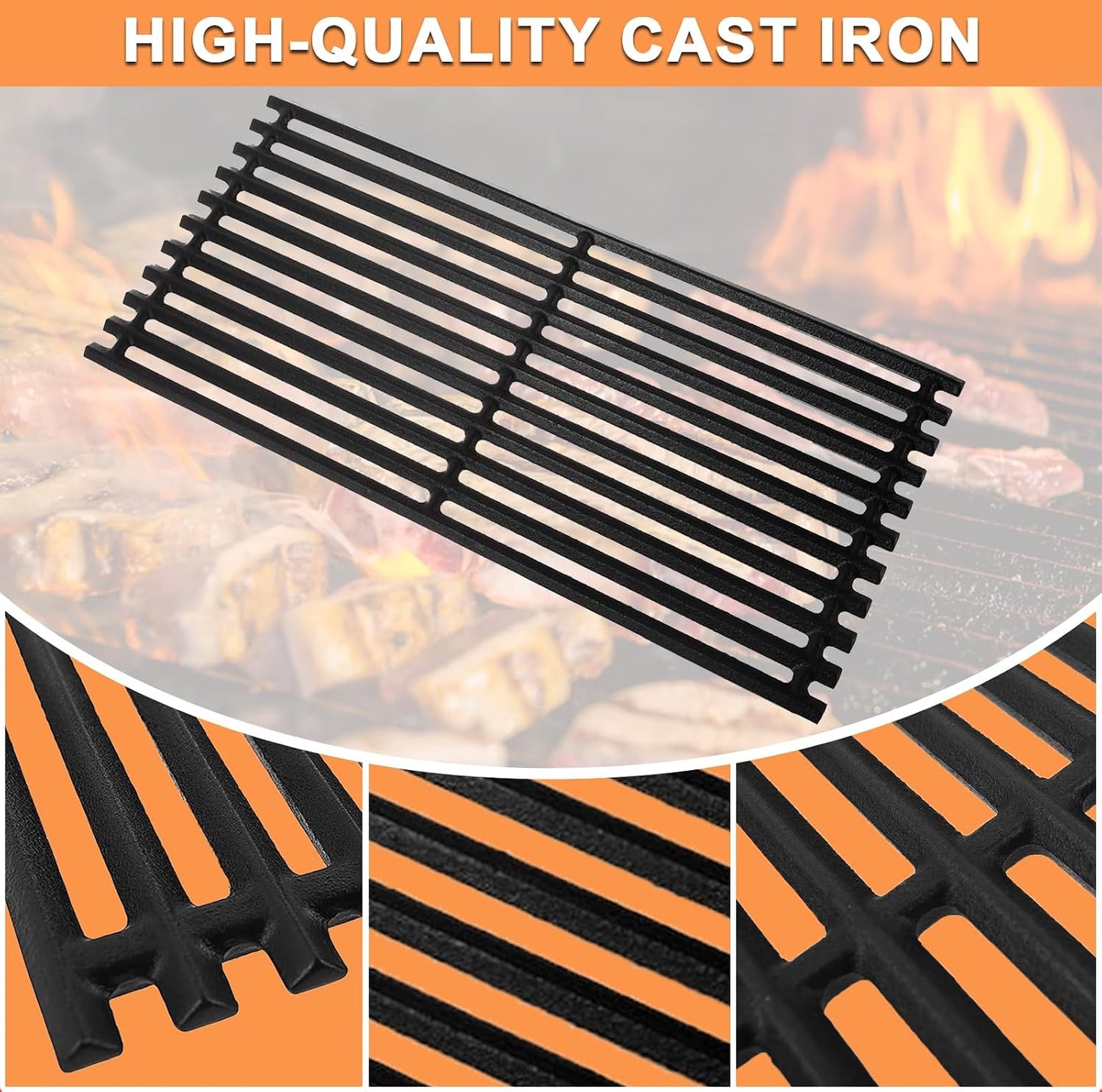 Rejillas parrilla Charbroil Tru Infrared hierro fundido