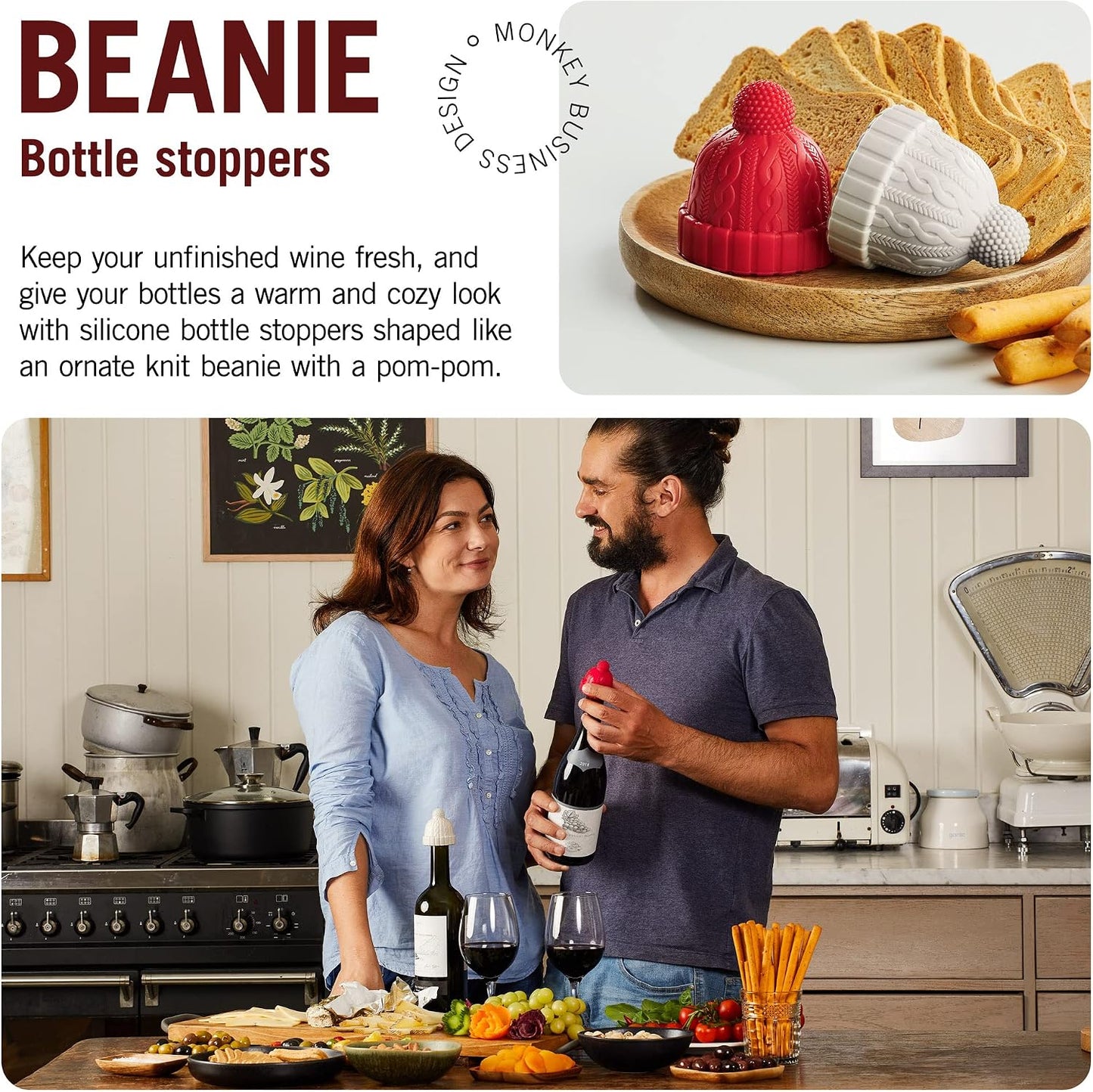 3 Juegos Tapones Vino Silicona Regalo Mujer Hombre