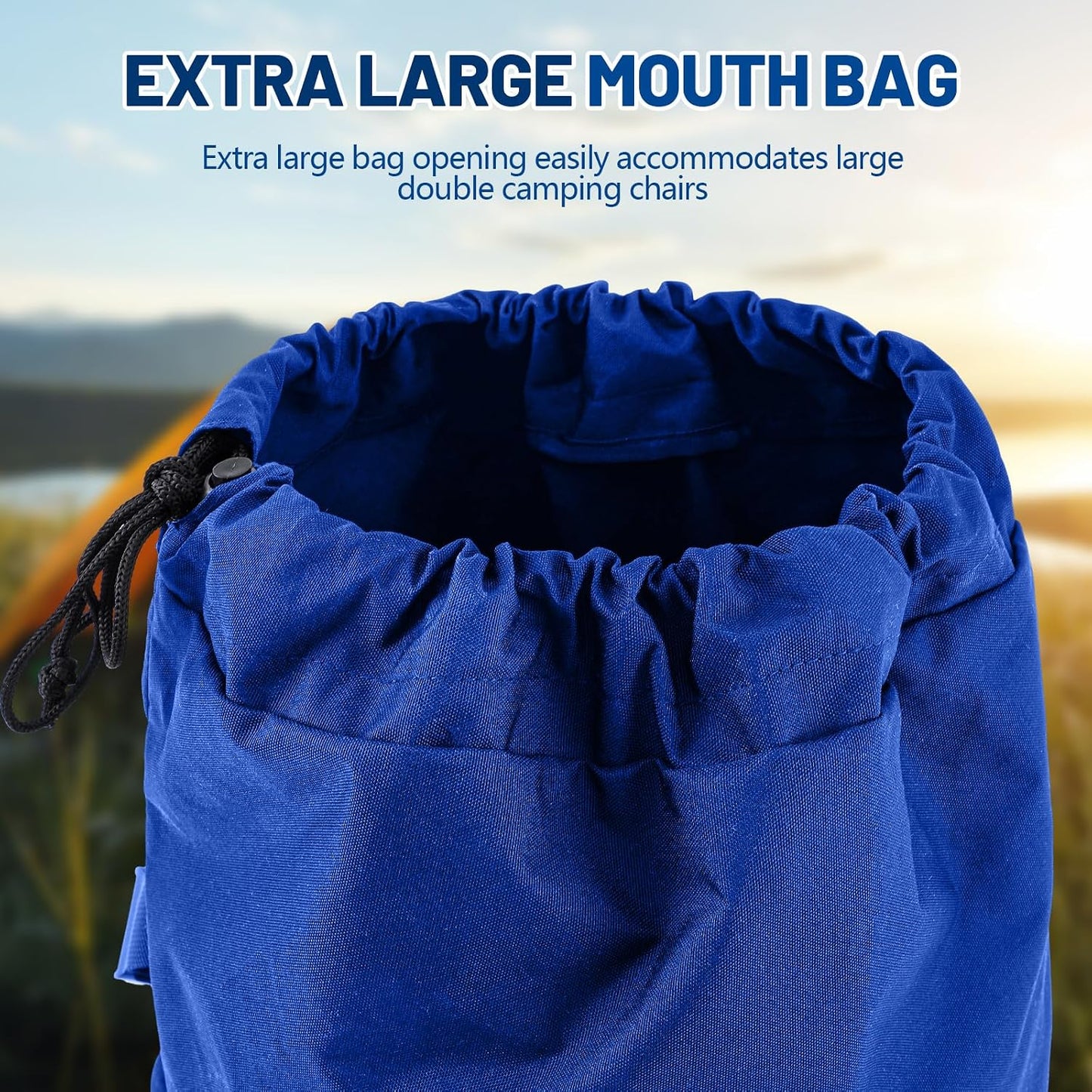 Bolsa silla plegable 48x13.8" 900D resistente con correa