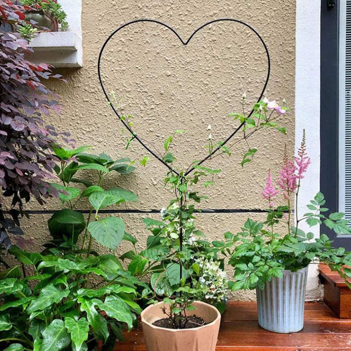 2 Enrejados Jardín 34pulg para Plantas Trepadoras Decorativo