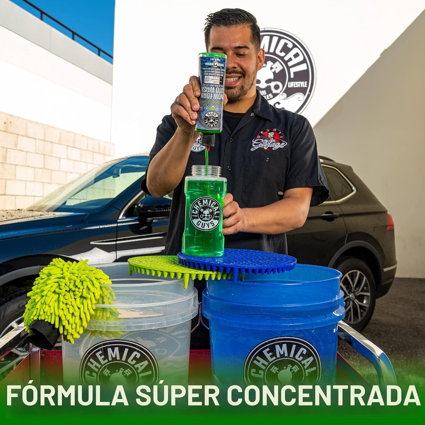 Jabón espuma cañón balde para camiones y motos