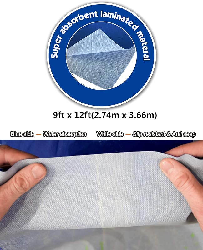 Paño pintura 9x12ft pack 2 reutiliz. resistente