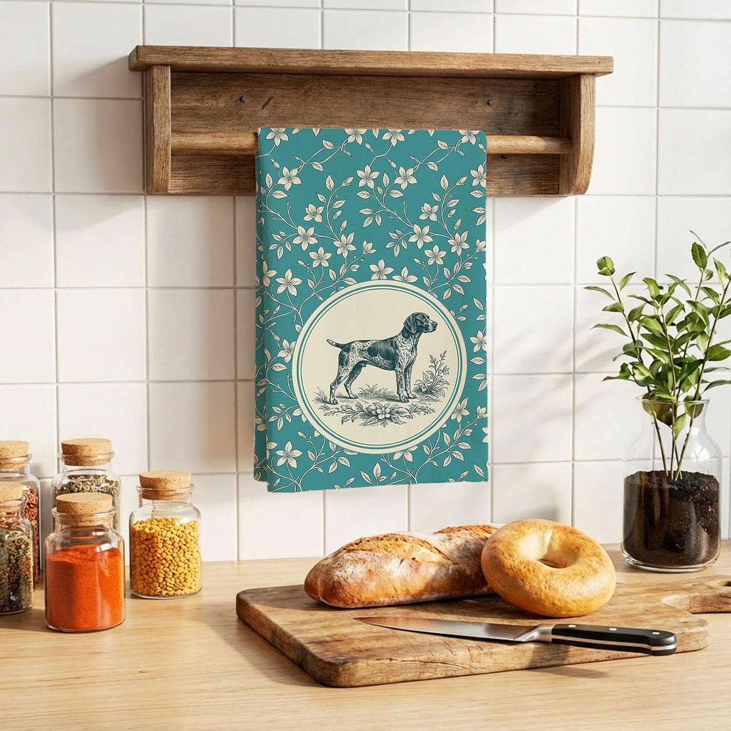 Toallas cocina para perros amantes 2 Pzas decoración
