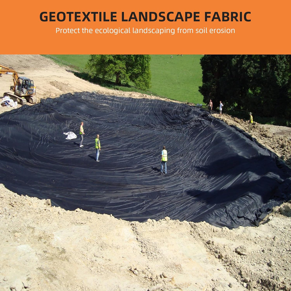 Geotextil PP 4x50ft 6oz para drenaje y estabilización carreteras