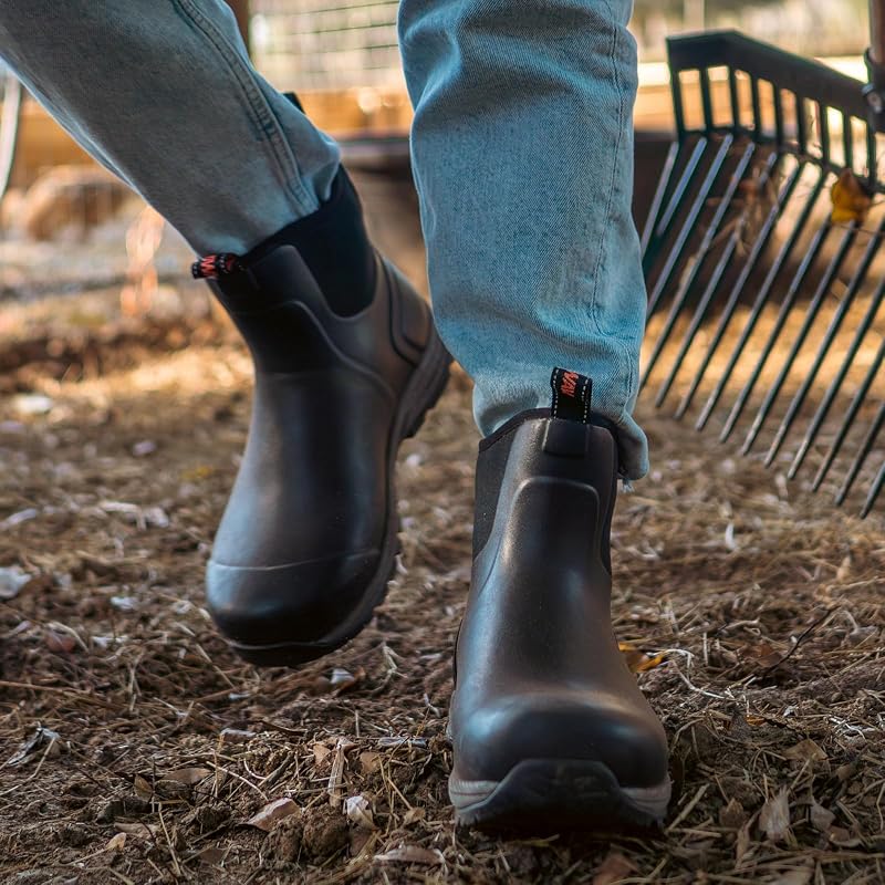 Botas lluvia impermeables hombre senderismo jardinería