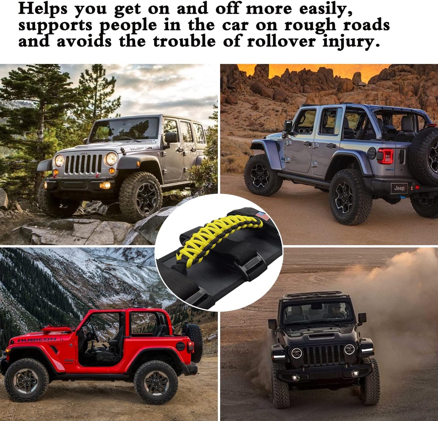 4 Asas agarre antivuelco comp Jeep Wrangler JLU 1955-2022