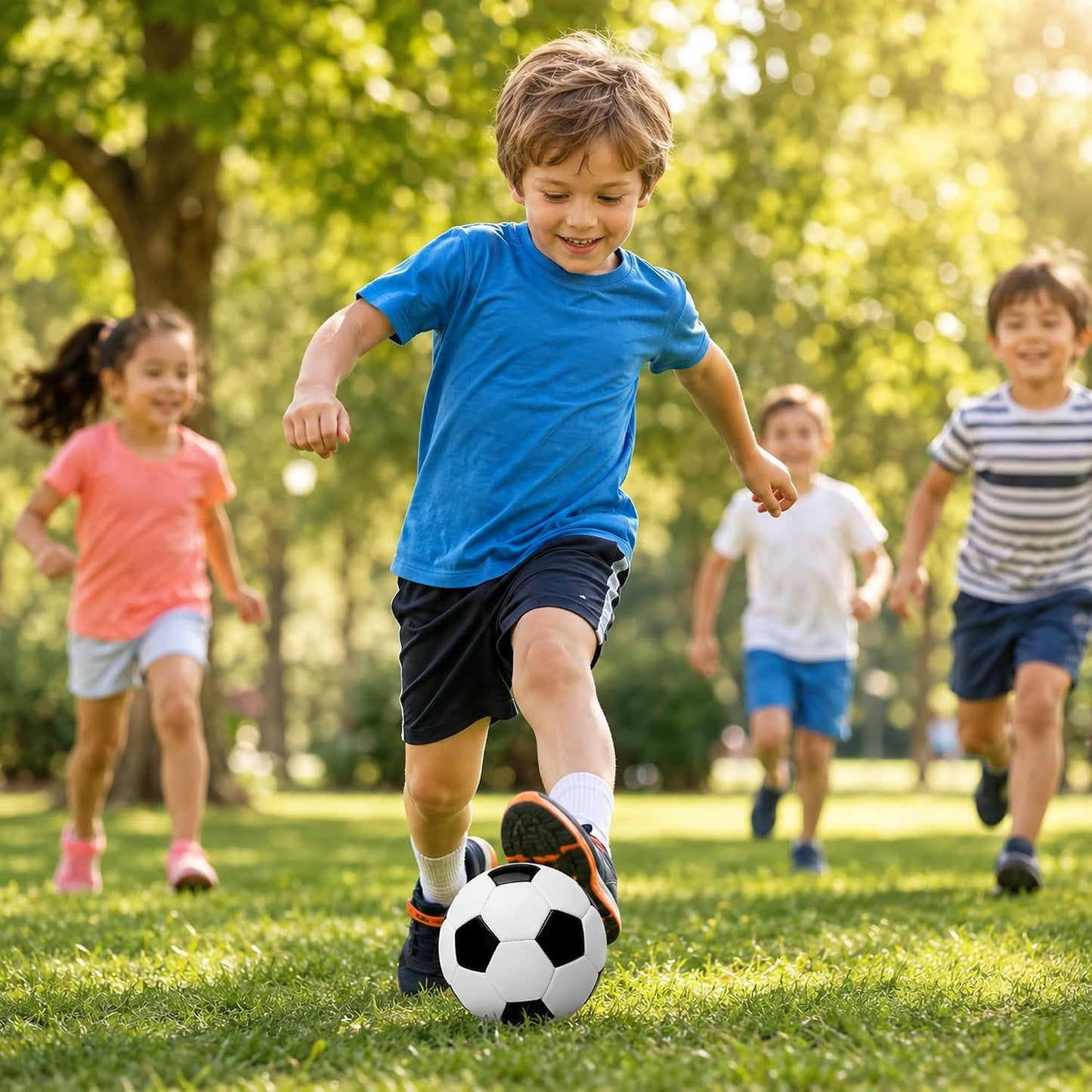 Balón fútbol tamaños 2-5 con bomba para niños y adultos