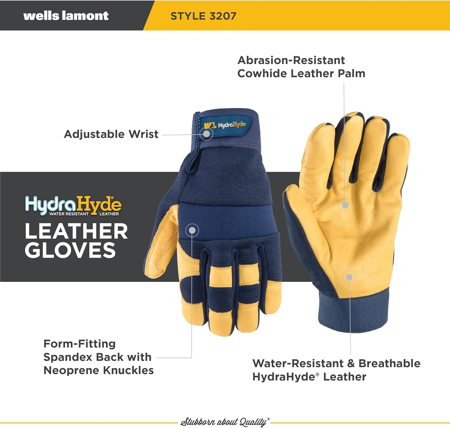 Guantes cuero para trabajo manos