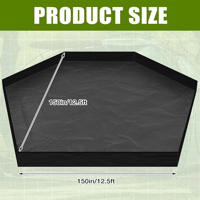 Alfombra extraíble 12.5ft impermeable para tienda campaña