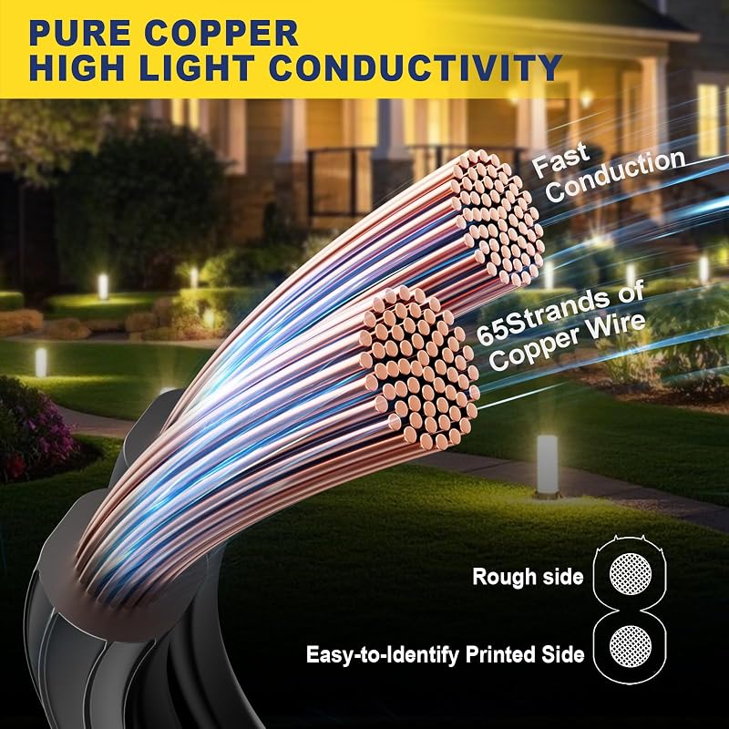 Cable paisaje 12/2 500pies cobre impermeable cert UL
