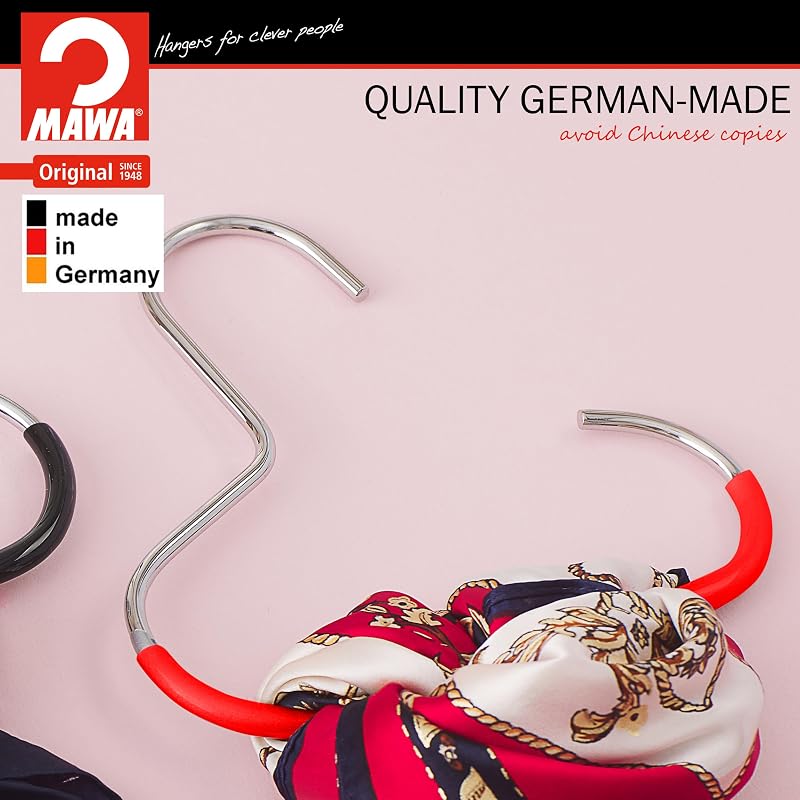 Organiz. de bufandas y accesorios metal no tóxico 5 pzas