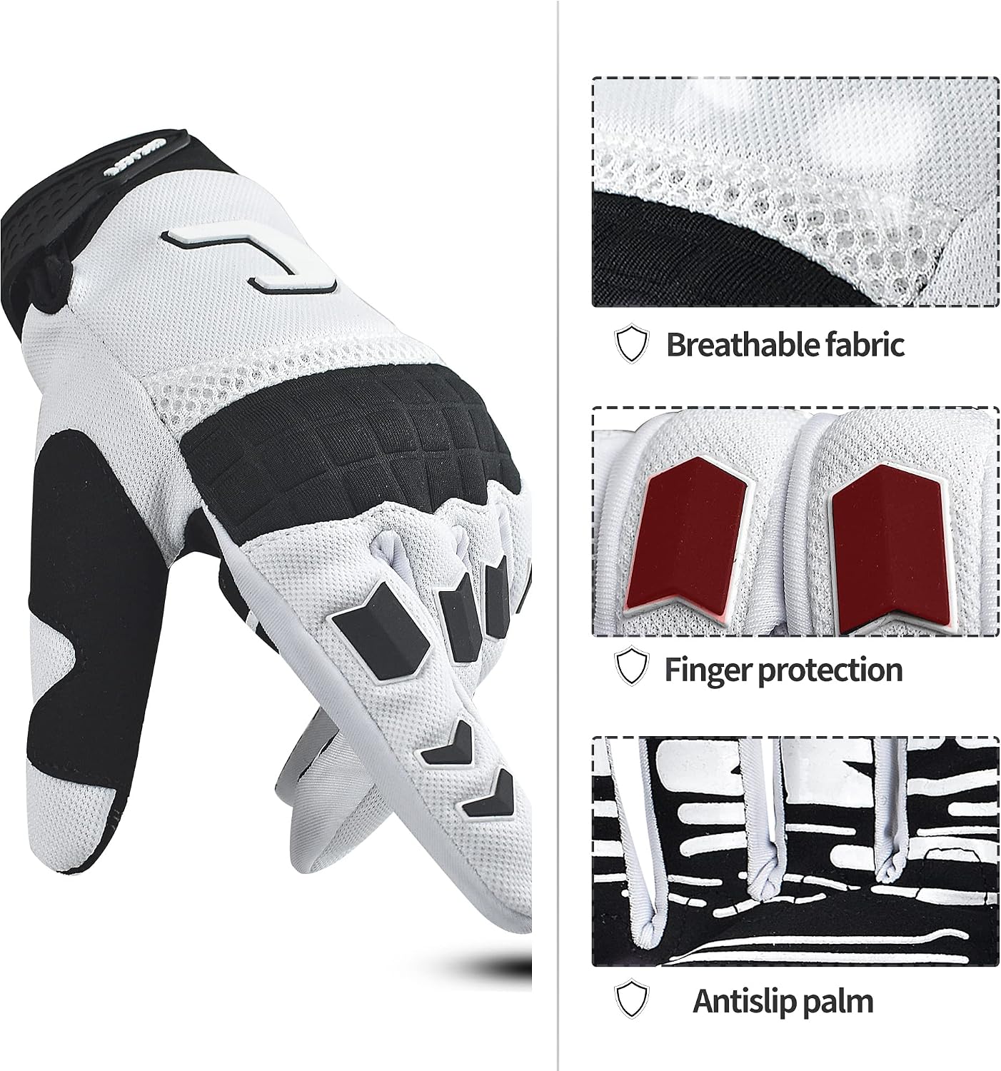 Guantes bicicleta MTB motocross pantalla táctil hombre