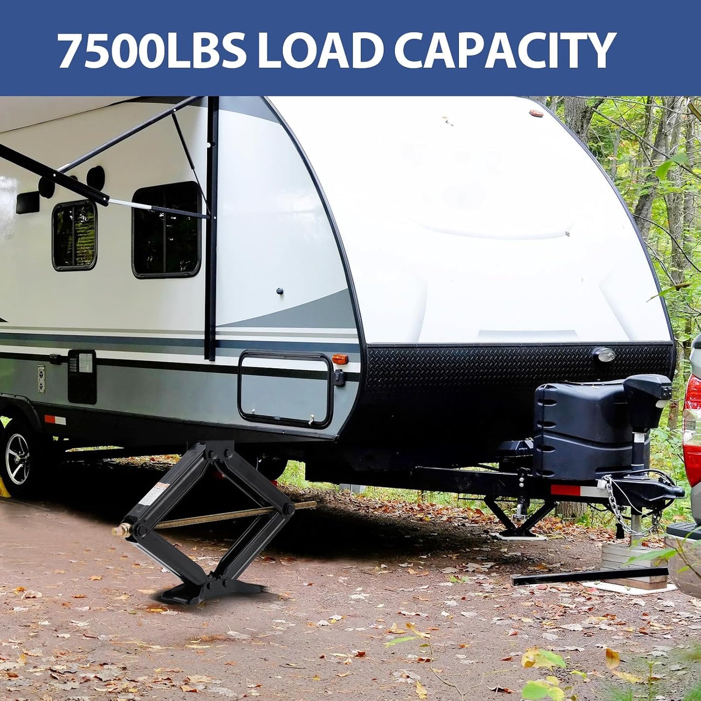 Gato tijera para camper auto 4-30" 7500lbs servicio pesado