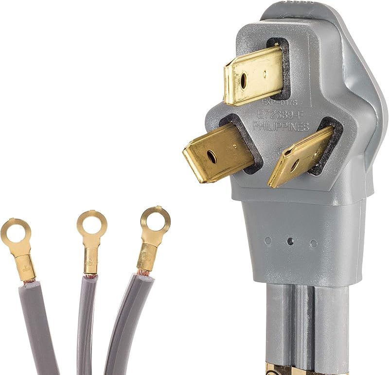 Cable alimentación 3 clavijas 50A 6ft