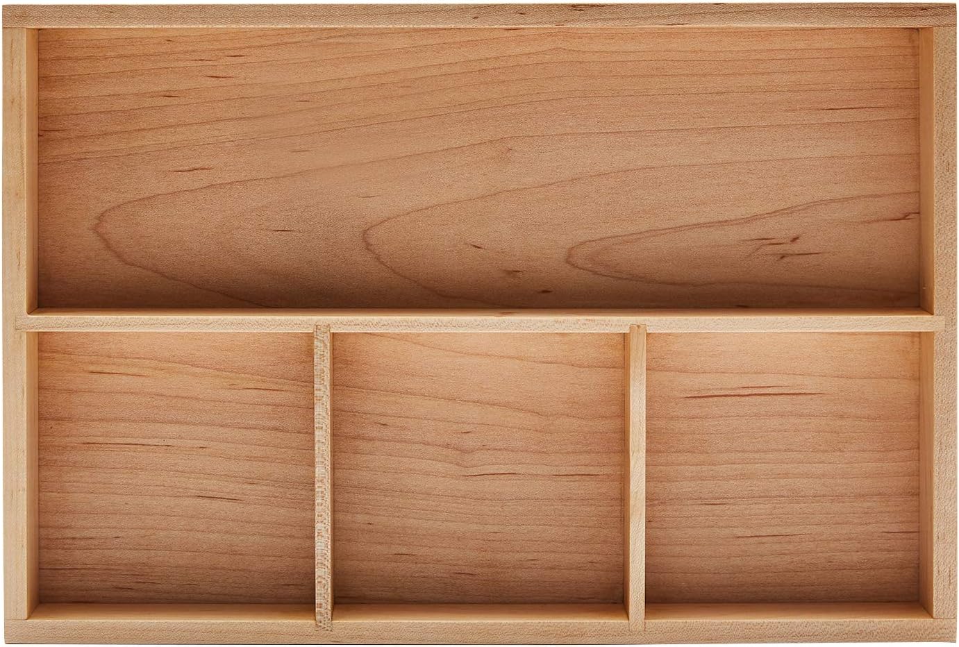 Organiz. madera nogal negro para escritorio y cajones