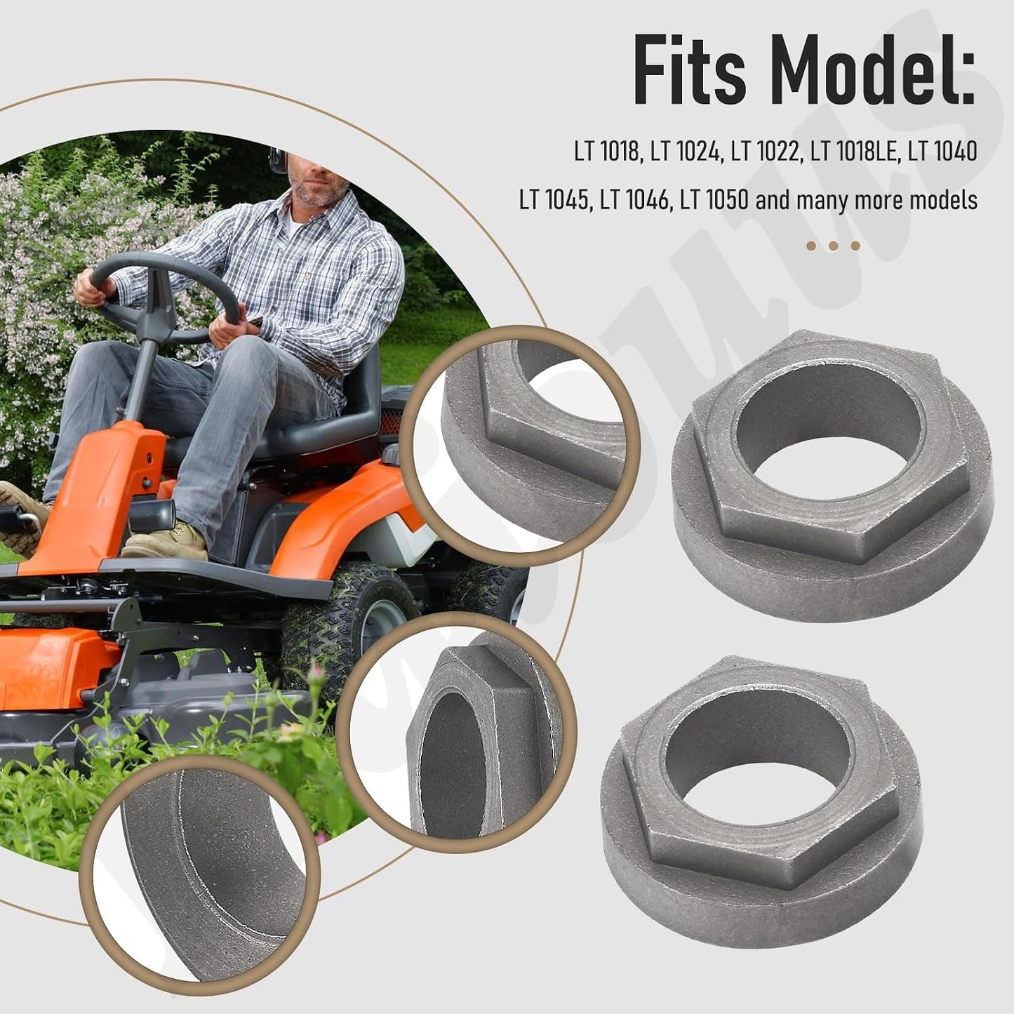 Cojinete eje dirección 5/8pulg comp MTD Bolens Troy Bilt Yard Man